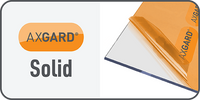 Solid Axgard solid plastic sheet button