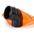 aluflow aluminium downpipe offset bend 112 degree black main image