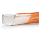 aluflow white aluminium gutter