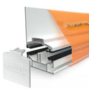 alukap-ss slimline wall bar white