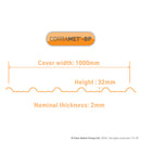 Corramet-BP box profile roofing sheet technical image [language-en]
