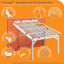 Corrapol Stormproof clear corrrugated plastic sheets lean-to exploded diagram [language-en]