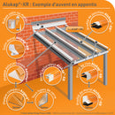 Profilé de jonction en aluminium Alukap-XR pour chevrons, exemple de toiture en appentis [language-fr]