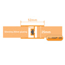 Alukap-XR Aluminium Horizontal Glazing Bar 2.1m