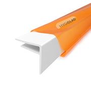Hygiclad hygienic wall cladding external corner white front view