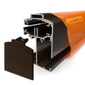 alukap ss low profile gable bar Brown front view
