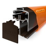 alukap ss low profile gable bar Brown front view