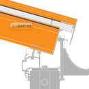 alukap ss self supporting low profile glazing bar Brown front view