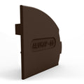 alukap ss wall eaves beam endcap Brown LH front view