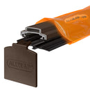 alukap-xr 45mm bar Brown with 55mm slot fit rafter gasket front view