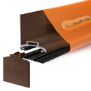alukap xr 60mm wall bar Brown front view