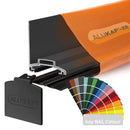 alukap xr 60mm wall bar RAL Colour front view