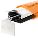 alukap xr hip bar White with 55mm rafter gasket front view