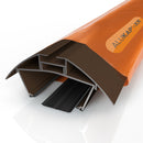 alukap xr ridge bar Brown front view