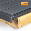 Alupave Aluminium Decking Endstop Bar Grey Insitu Image