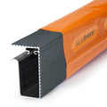alupave aluminium decking roofing gutter Grey front view