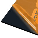 axgard black 6mm uv protected glazing sheet front view